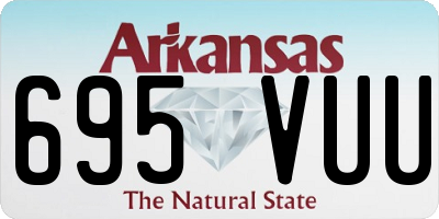 AR license plate 695VUU