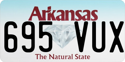AR license plate 695VUX
