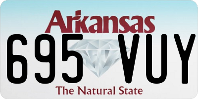AR license plate 695VUY