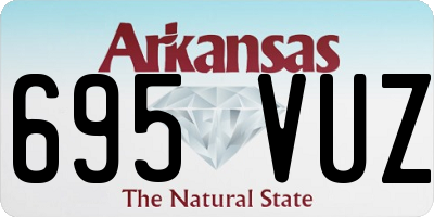 AR license plate 695VUZ