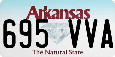 AR license plate 695VVA