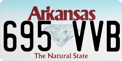 AR license plate 695VVB