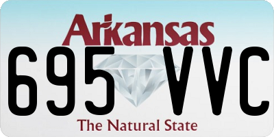 AR license plate 695VVC