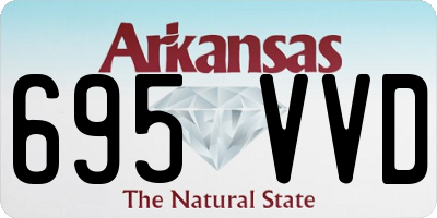 AR license plate 695VVD