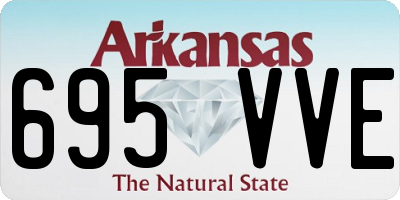 AR license plate 695VVE