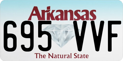 AR license plate 695VVF