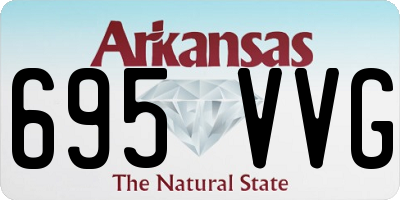 AR license plate 695VVG