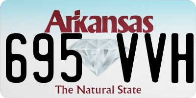 AR license plate 695VVH
