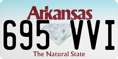 AR license plate 695VVI
