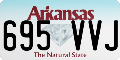 AR license plate 695VVJ