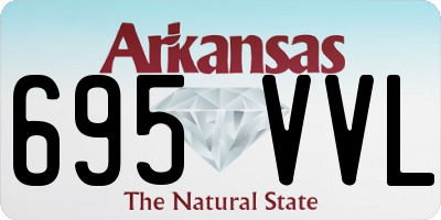 AR license plate 695VVL