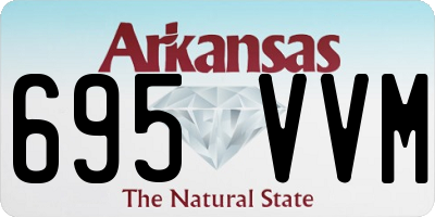 AR license plate 695VVM