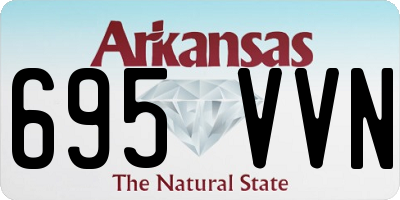 AR license plate 695VVN