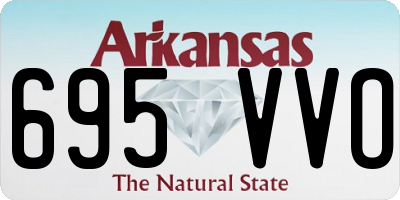 AR license plate 695VVO