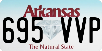 AR license plate 695VVP