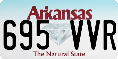 AR license plate 695VVR