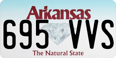 AR license plate 695VVS