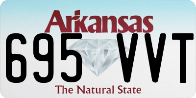 AR license plate 695VVT