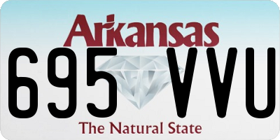 AR license plate 695VVU