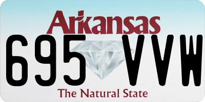 AR license plate 695VVW