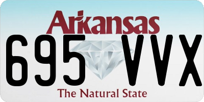 AR license plate 695VVX