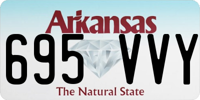 AR license plate 695VVY