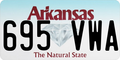 AR license plate 695VWA