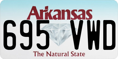 AR license plate 695VWD
