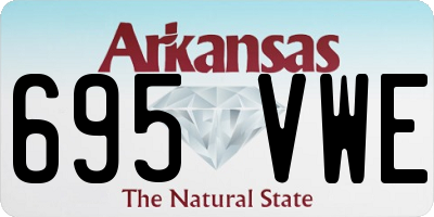 AR license plate 695VWE