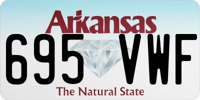 AR license plate 695VWF