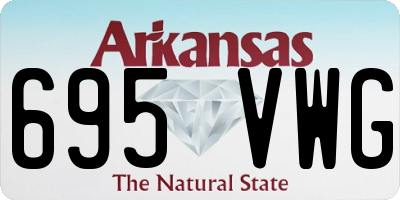 AR license plate 695VWG