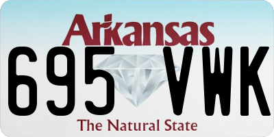 AR license plate 695VWK