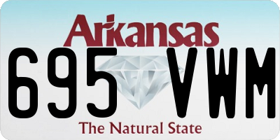 AR license plate 695VWM