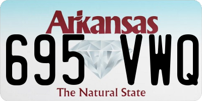 AR license plate 695VWQ