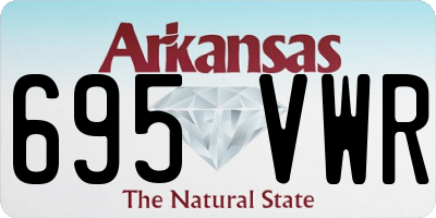 AR license plate 695VWR