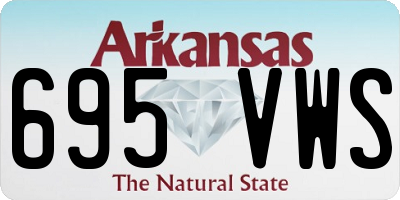 AR license plate 695VWS