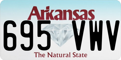 AR license plate 695VWV