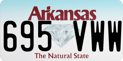 AR license plate 695VWW