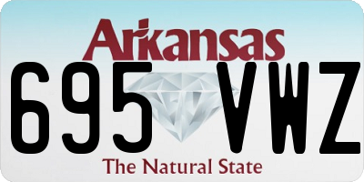 AR license plate 695VWZ