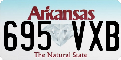 AR license plate 695VXB