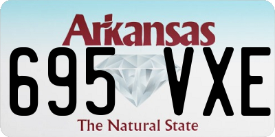 AR license plate 695VXE