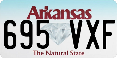 AR license plate 695VXF