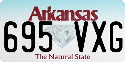 AR license plate 695VXG