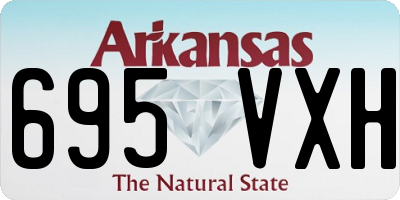 AR license plate 695VXH