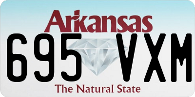 AR license plate 695VXM