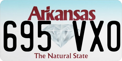 AR license plate 695VXO