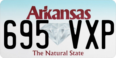 AR license plate 695VXP