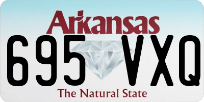 AR license plate 695VXQ