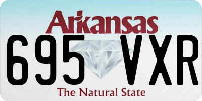 AR license plate 695VXR