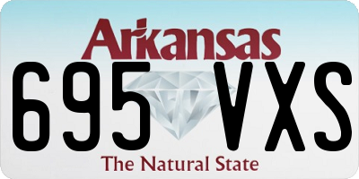 AR license plate 695VXS